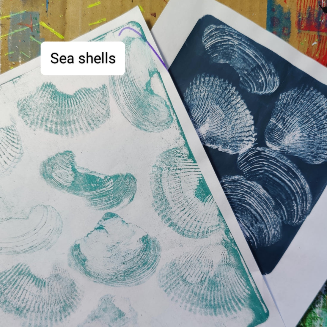 Found Textures for Gel Printing Series