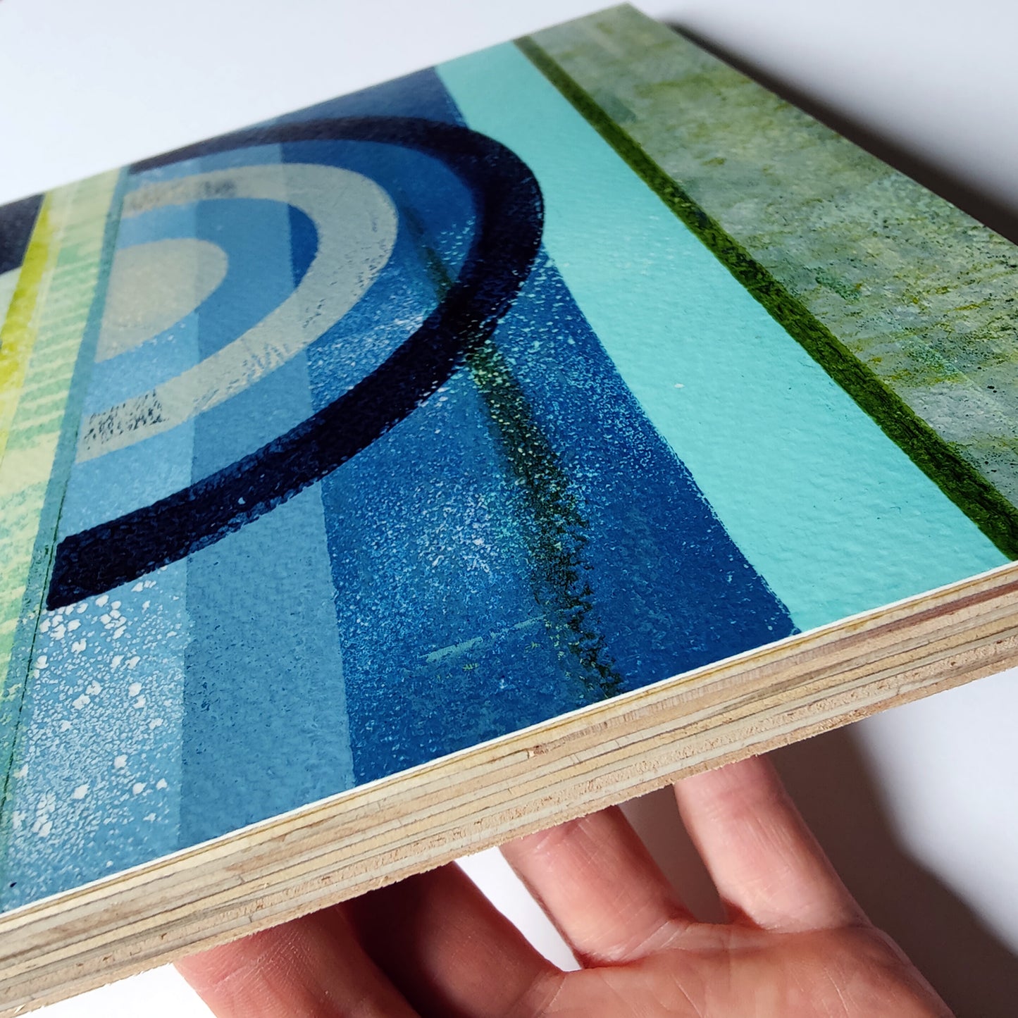 Shifting Perspectives - Monoprint on Panel