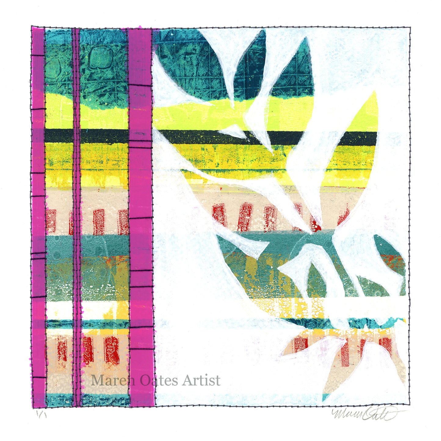 Botanical Quilt Block 2