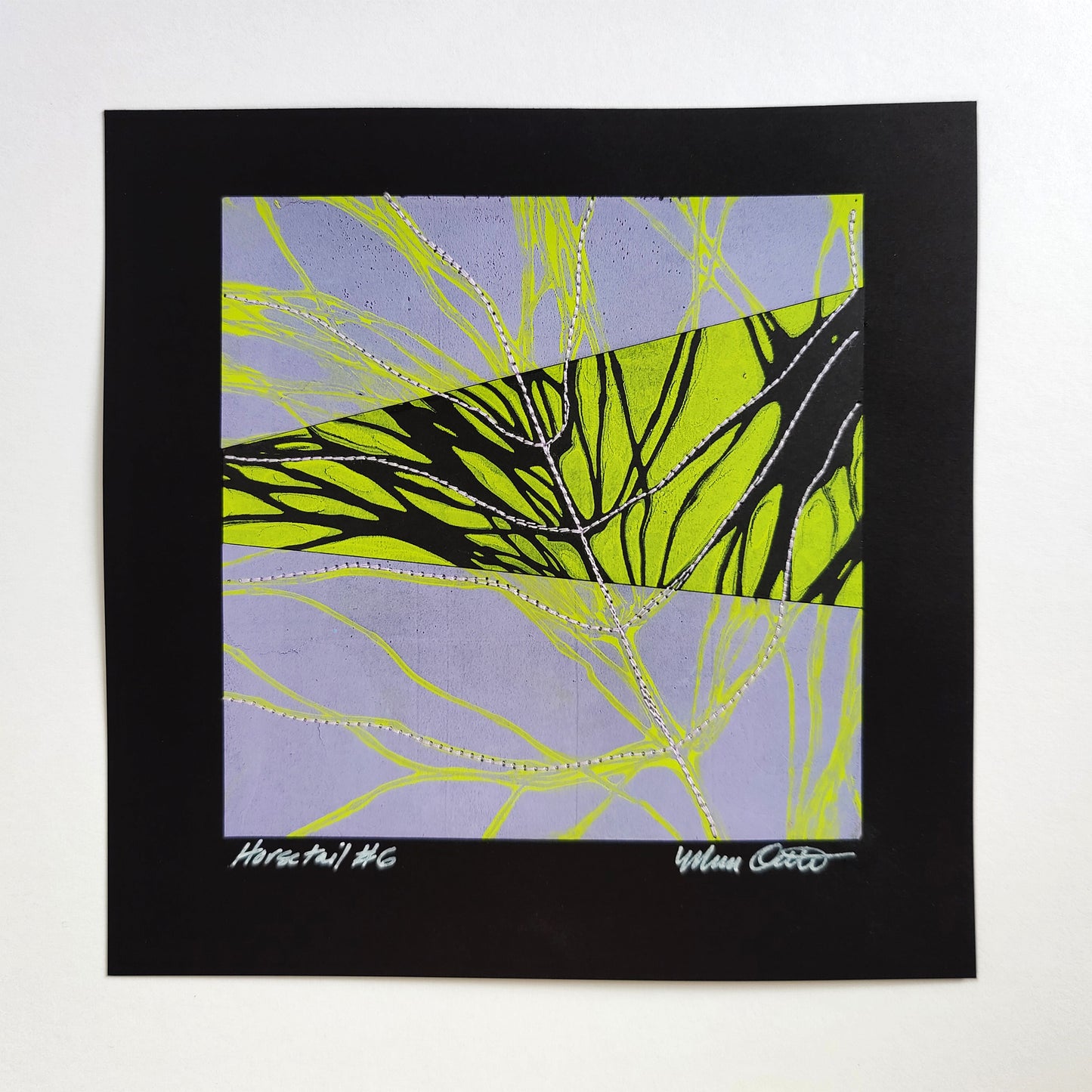 Horsetail #6 - Monotype Collage