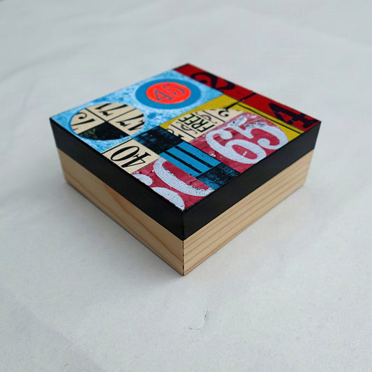 4 Corners - Collage on Panel