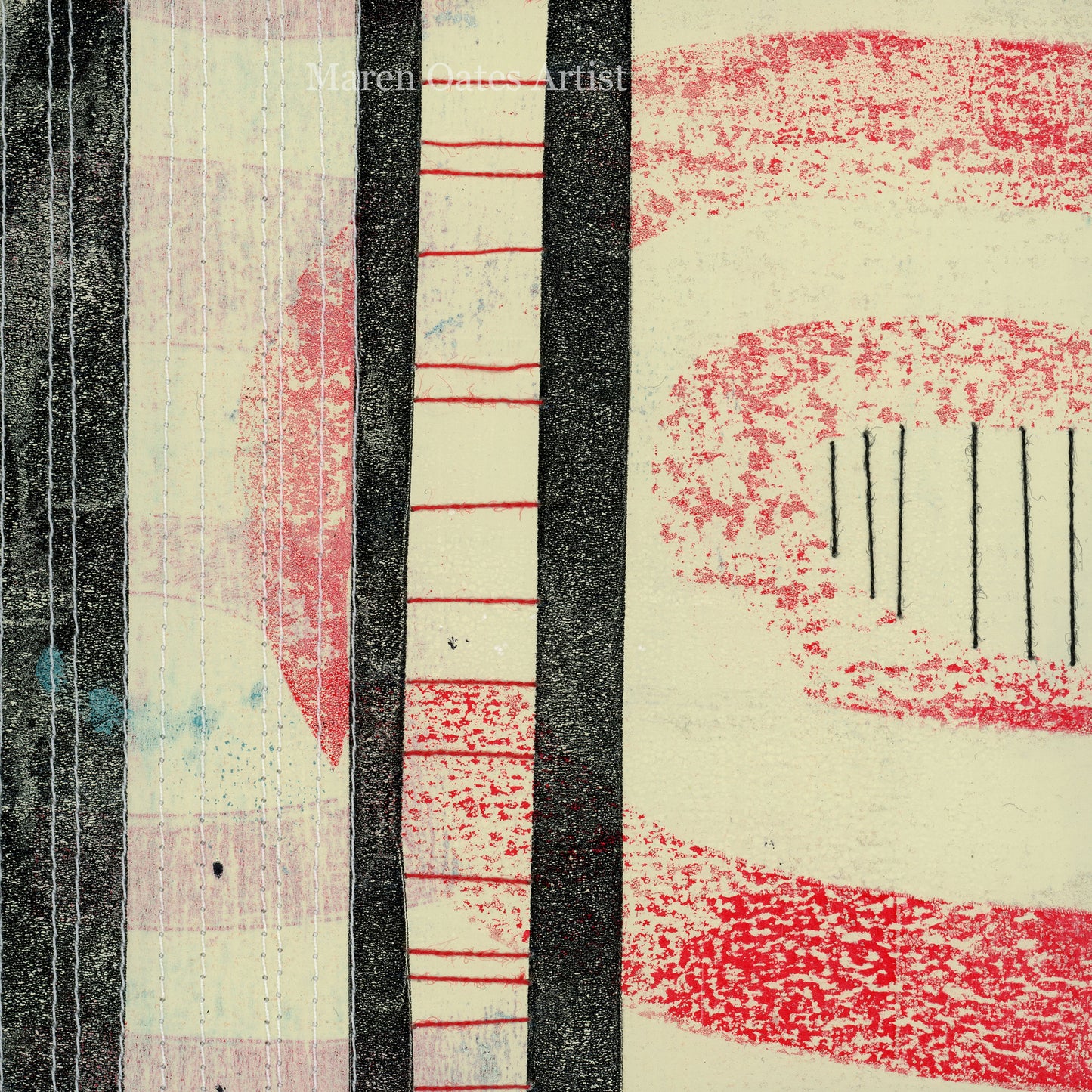 Red Arches - Ghost Print