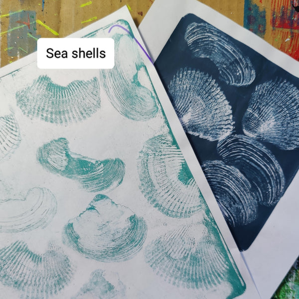 Found Textures for Gel Printing Series