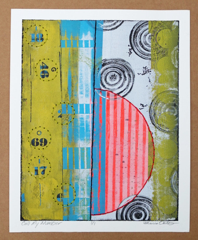 Call My Number - Original monotype