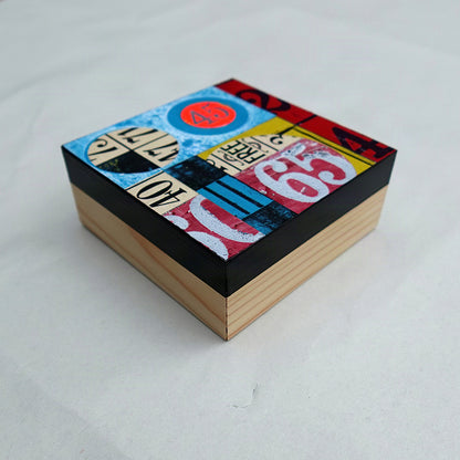 4 Corners - Collage on Panel