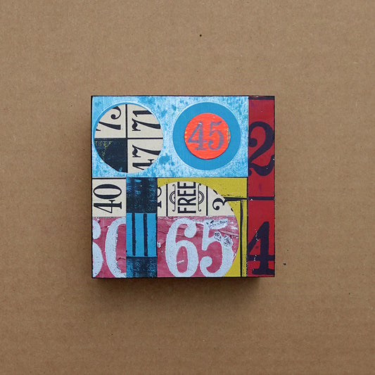 4 Corners - Collage on Panel