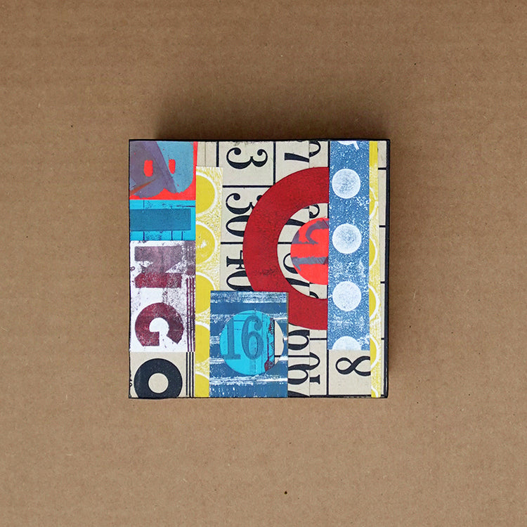 BINGO - Collage on Panel