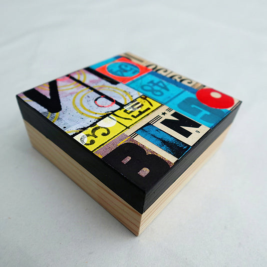 New Card Please - Collage on Panel