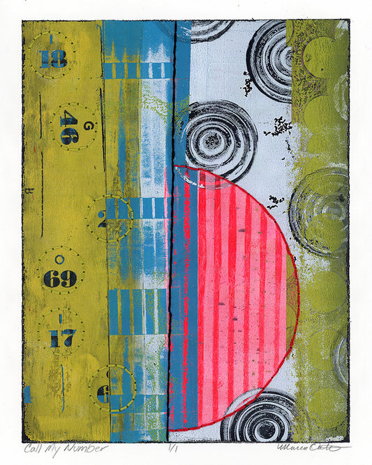 Call My Number - Original monotype