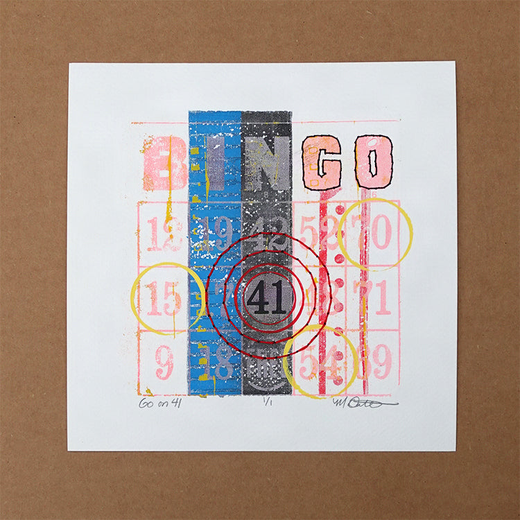 Go On 41 - Original monotype