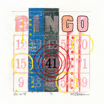 Go On 41 - Original monotype