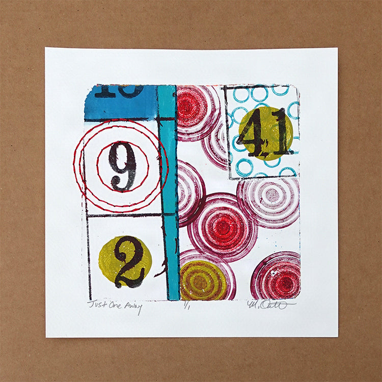 Just One Away - Original monotype