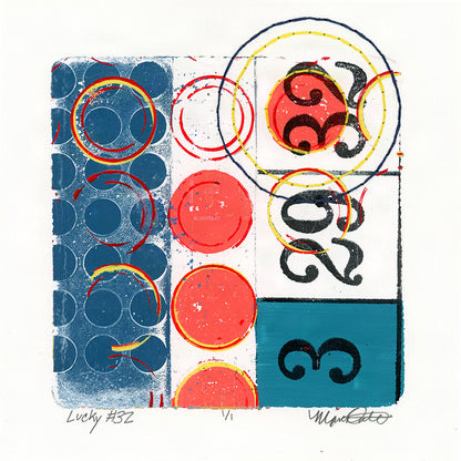 Lucky #32 - Original monotype