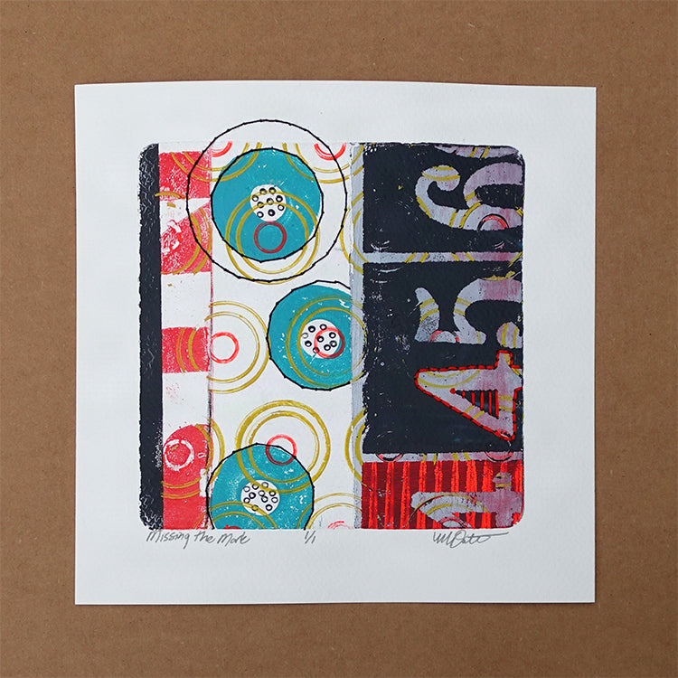 Missing the Mark - Original monotype