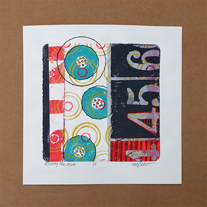 Missing the Mark - Original monotype