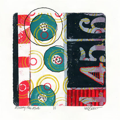 Missing the Mark - Original monotype